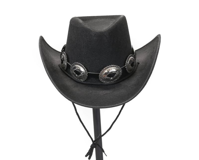 Conch Western Cowboy Hat  Wide Brim Leather Removable Band