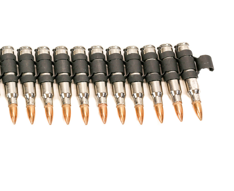 M16 .223 bullet Belt Extension 5" 11 Round Nickel Shell Copper Tips