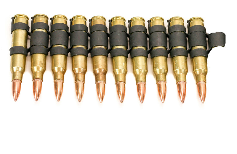 M16 .223 bullet Belt Extension 5" 11 Round Brass Shell Copper Tips