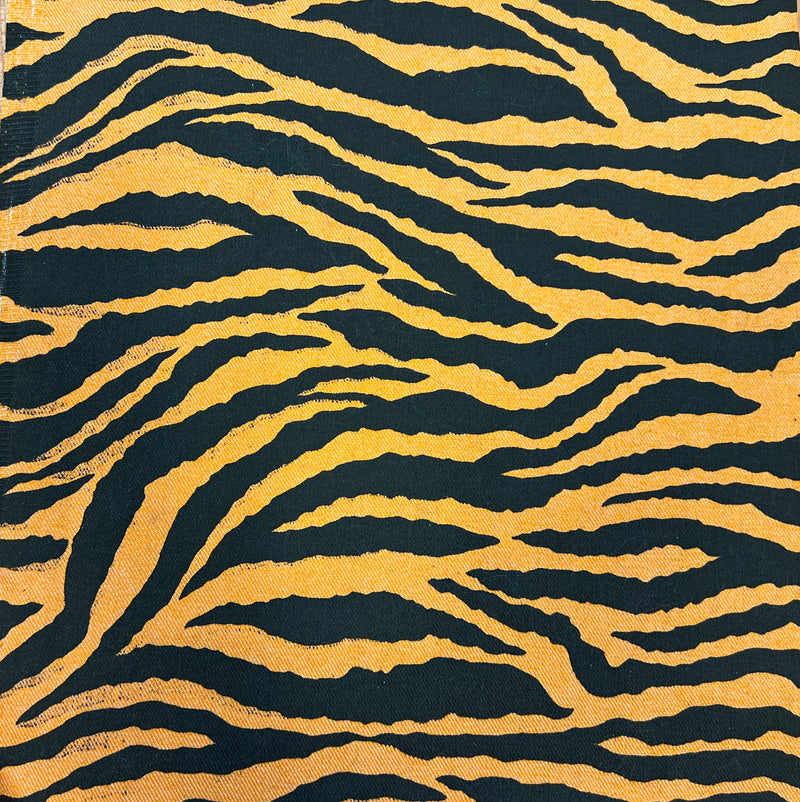 Yellow Zebra Canvas Fabric