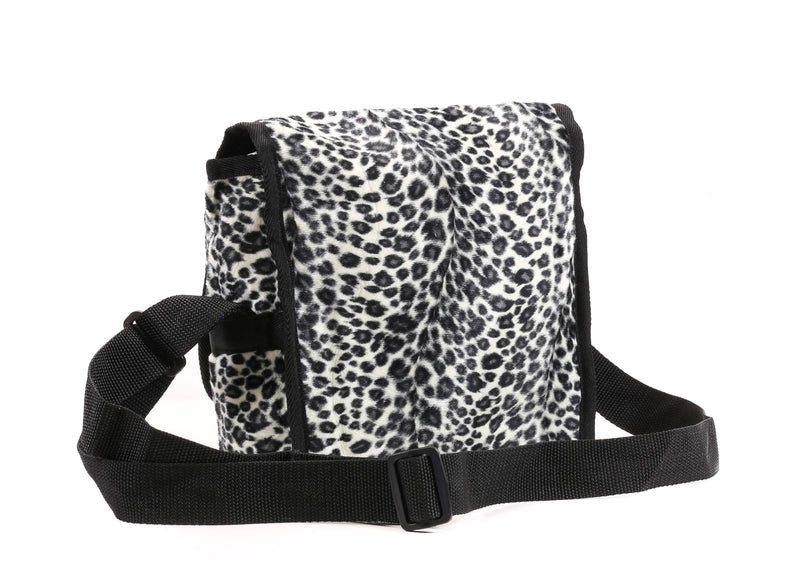 Snow White Leopard Medium Size Messenger Bag USA Made