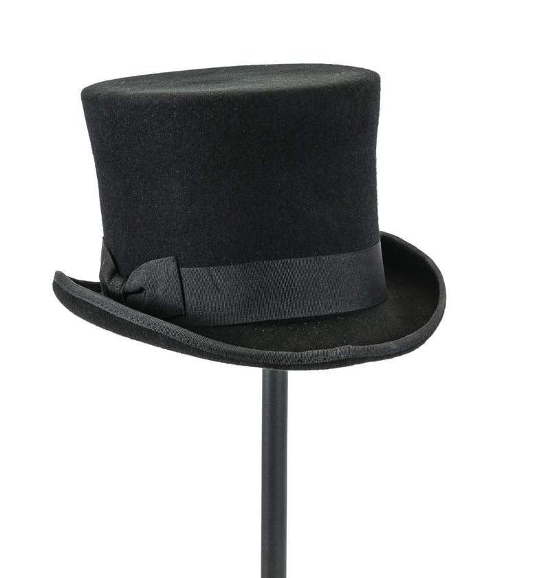 Flat Top Hat Wool Felt Victorian Style  Mad Hatter Theater Rental Quality