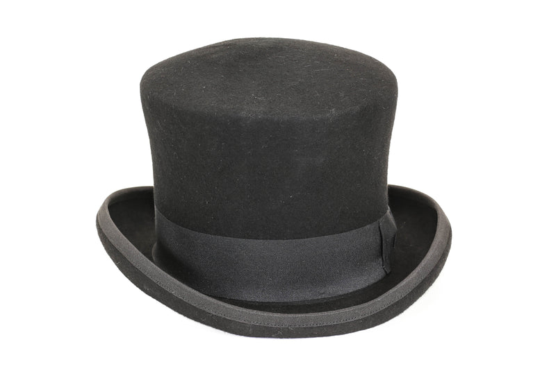 Top Hat Wool Felt Victorian Style Conch Mad Hatter Theater Rental Quality