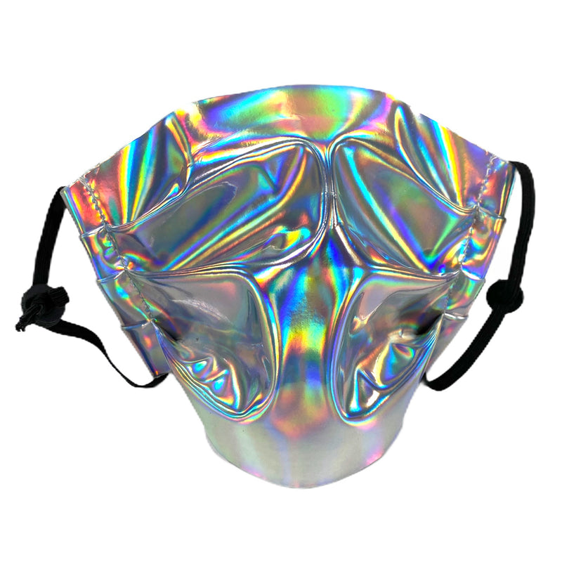 Silver Rainbow Face Mask Mouth Cover Face Cover Mask