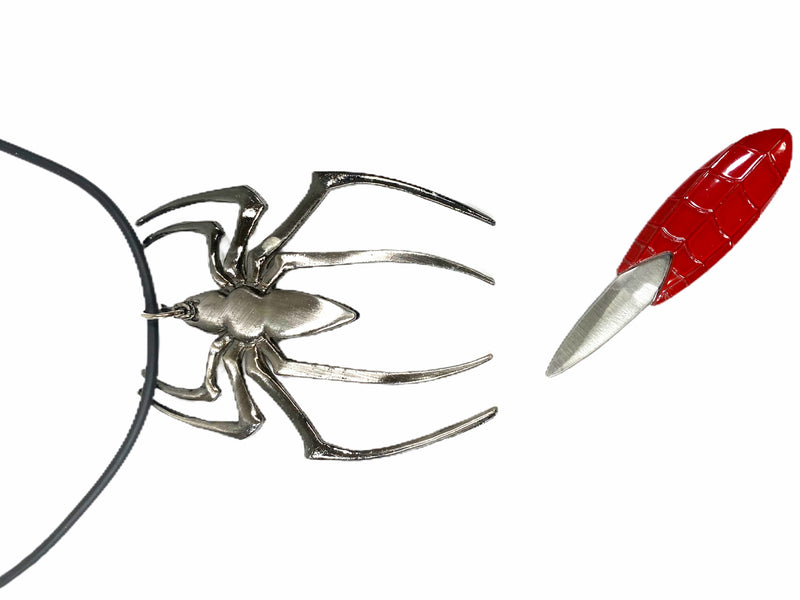 Spider Pendant With Knife Pendant