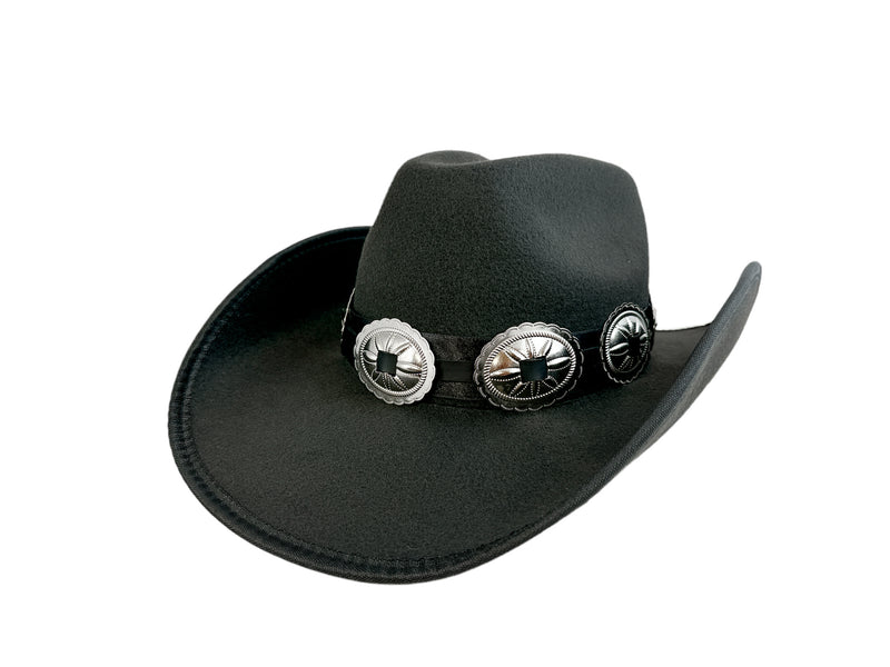 Cowboy Hat  Wide Brim Oval  Conch Western Leather Band