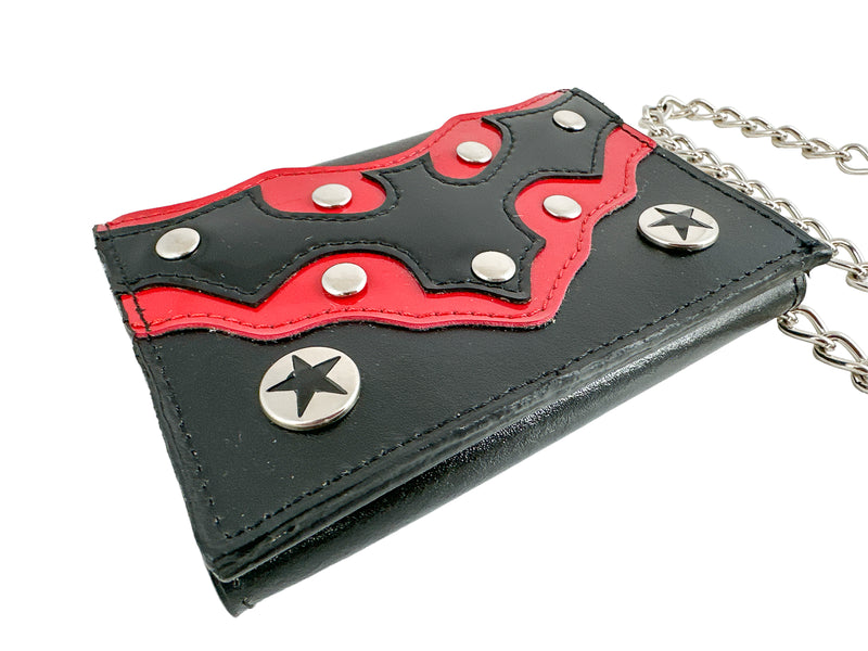 Bat Patch Leather Wallet