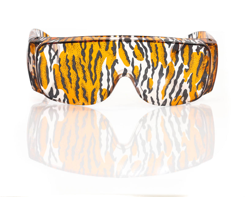 Tiger Animal Print Classic Square Retro Sunglasses