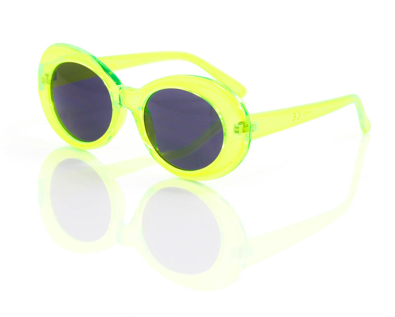 Green Neon Clout Sunglasses  Alternative Punk Rave Goth Emo