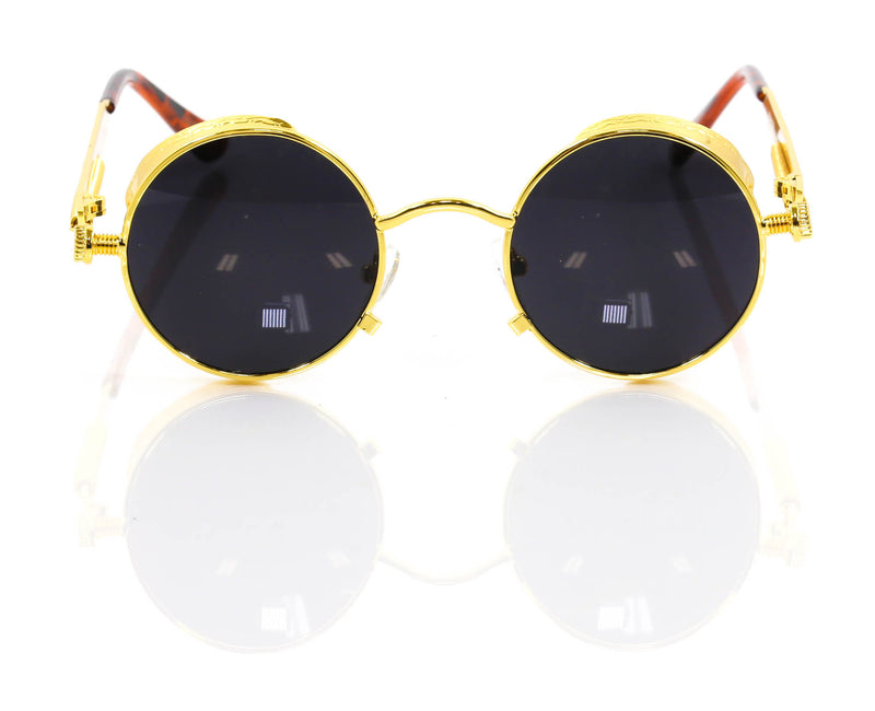 Gold Round Lennon  Sunglasses  Alternative Punk Rave Goth Emo