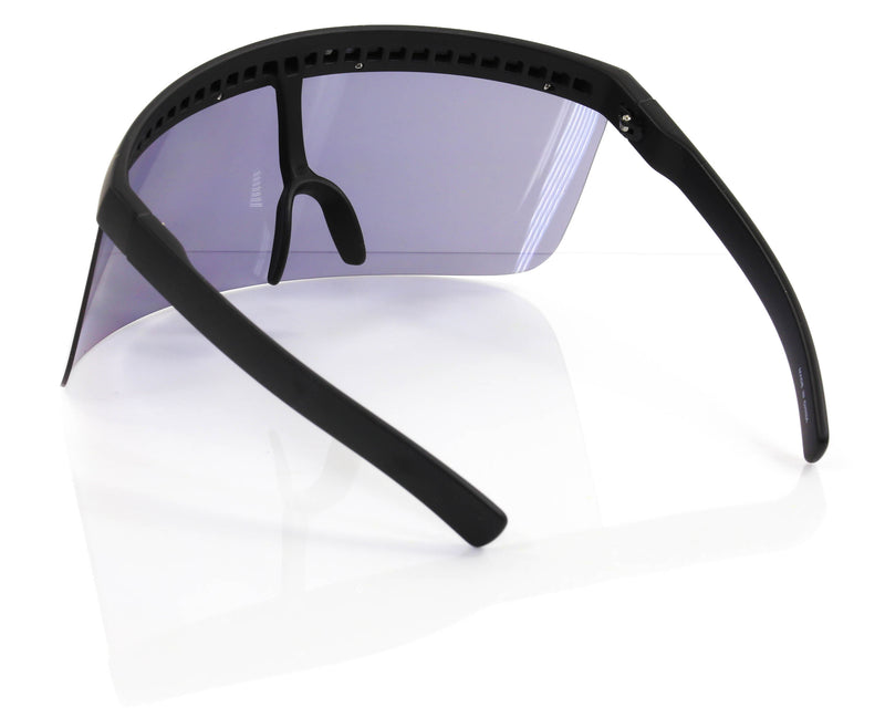 Mirror Black Face Shield Visor Side and Front Face Coverage Sunglasses