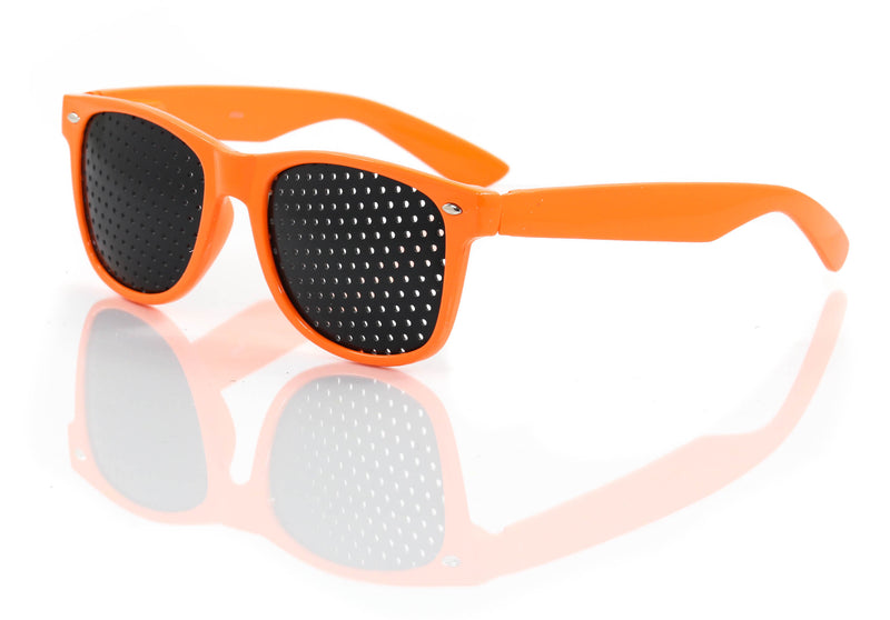 Orange Mesh Lens Sunglasses Retro Unisex Eye wear Glasses