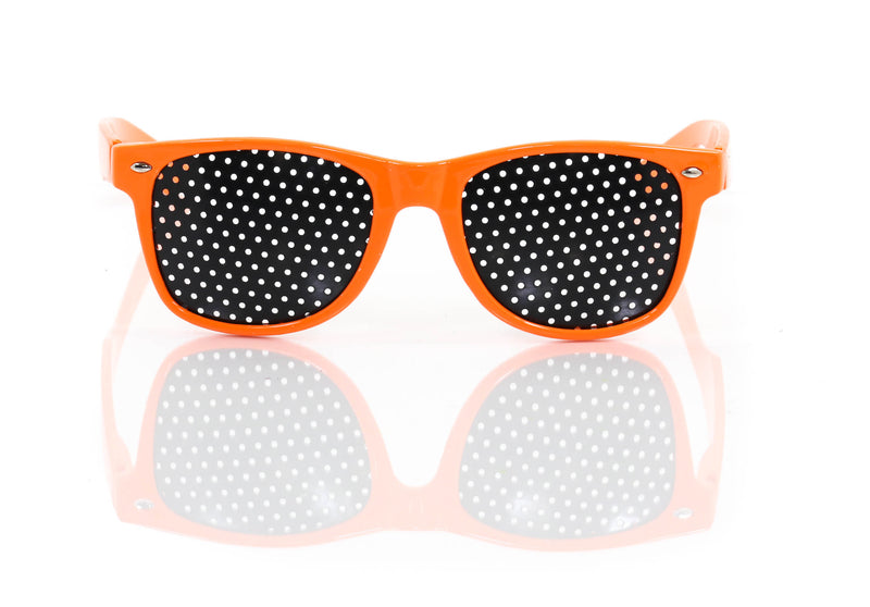 Orange Mesh Lens Sunglasses Retro Unisex Eye wear Glasses