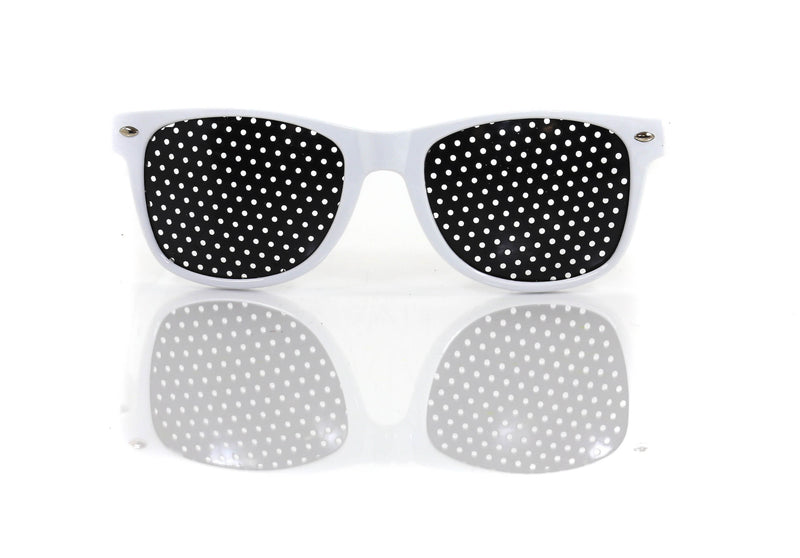 White Mesh Lens Sunglasses Retro Unisex Eye wear Glasses