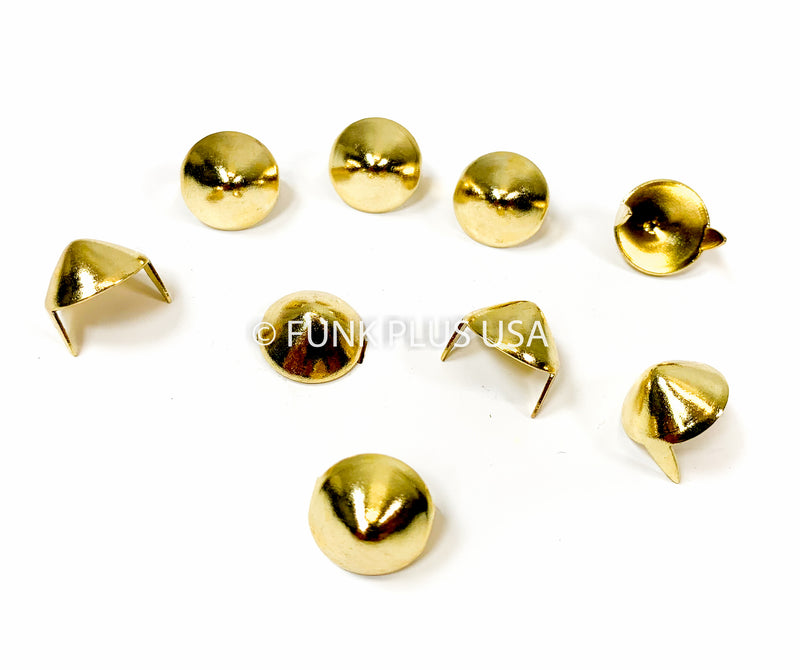 Gold Conical Stud 13 mm Or 1/2"  Stud