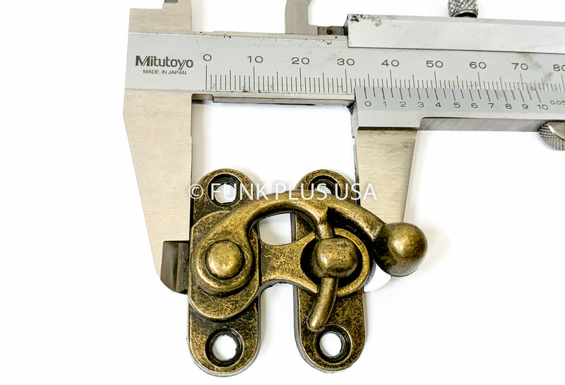 Steampunk Clasp Busk Set  1 1/2" 40mmx35mm Corset Making Supplies - Antique Brass