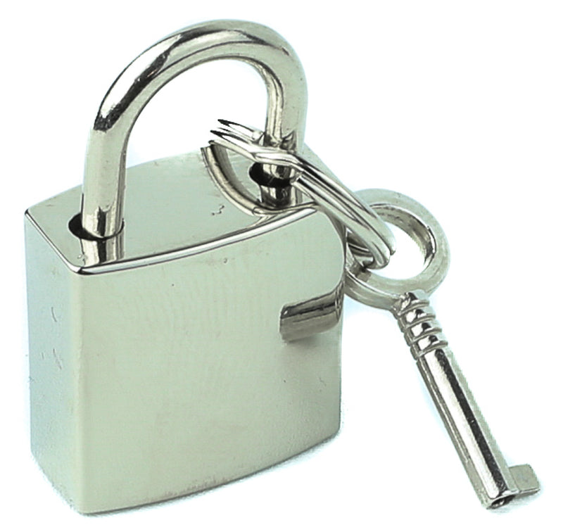 Silver Padlock With Keys