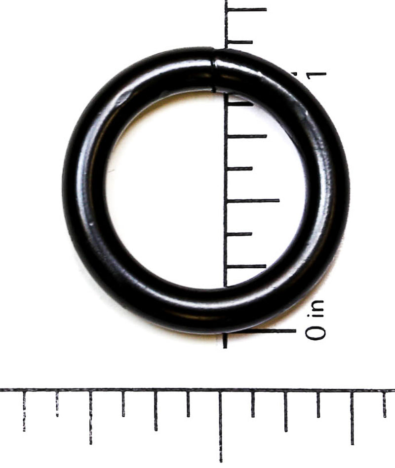 Black Steel  Ring 3/4"