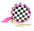 CHECKERED ROUND WALLET