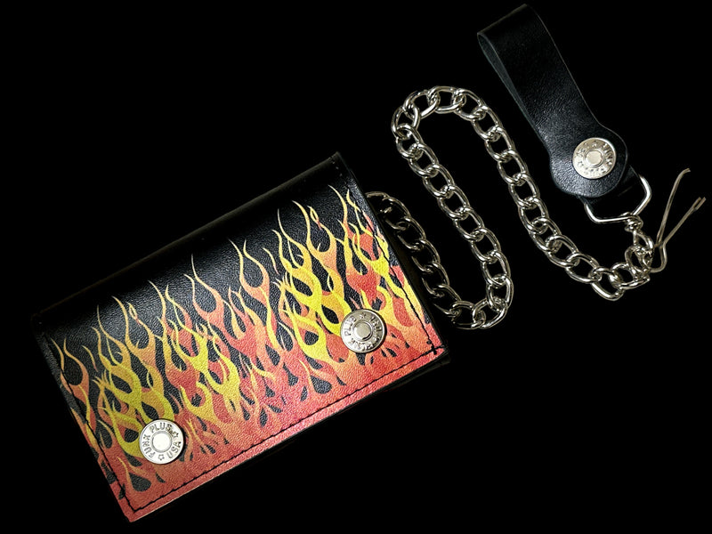 FLAME   GENUINE  LEATHER WALLET