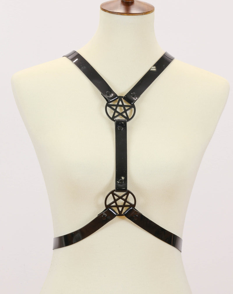 Black Pentagram Body Harness