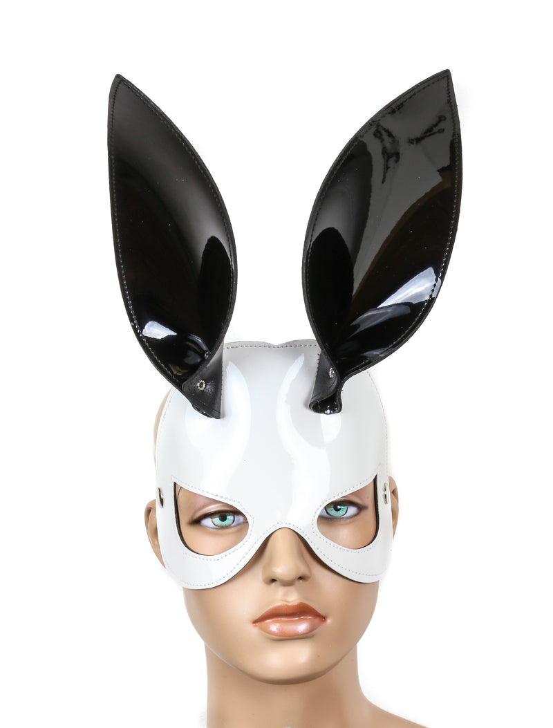 White Ears Bunny Ears Exotic face Mask