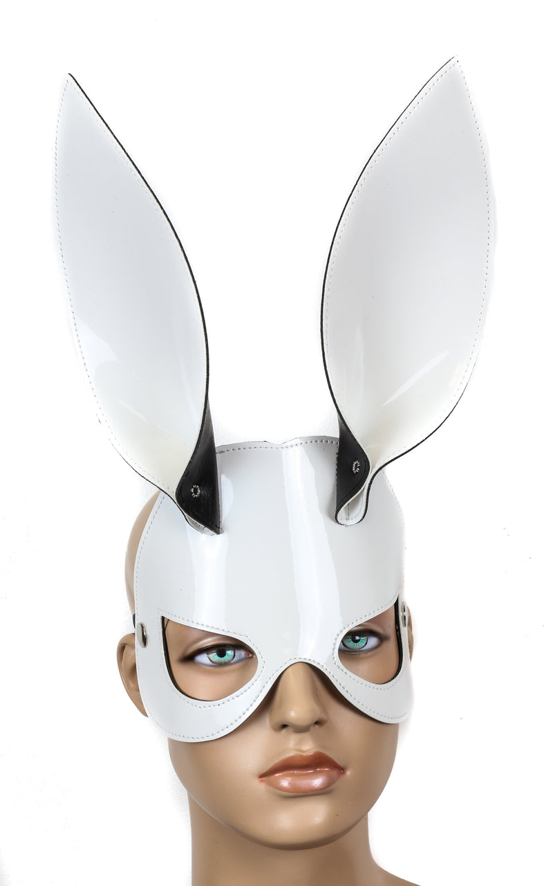 White Ears Bunny Ears Exotic face Mask
