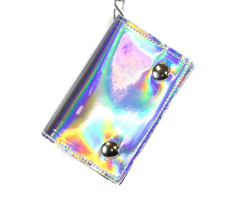 SILVER  RAINBOW HOLOGRAPHIC WALLET