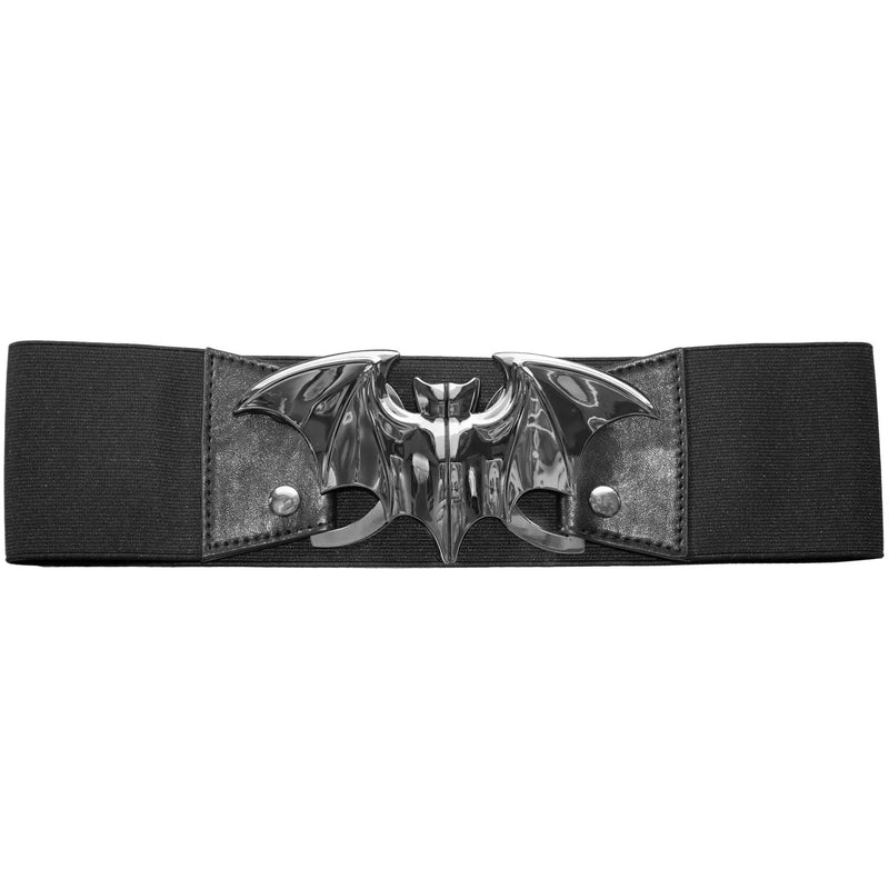 Silver Bat Head Waist Belt