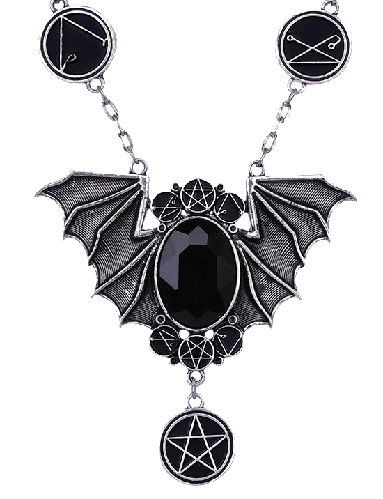 Necronomicon Bat Necklace